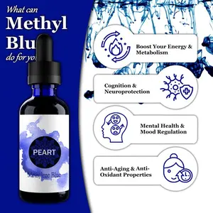 1% Methylene Blue Pharmaceutical Grade, USP Grade, Third-Party Tested Brain Health Dietary Supplement,Energy Booster, No Formaldehyde, Pain Relief