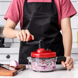 1pc Effortless Multifunctional Food Chopper - Quick Vegetable Cutter, Garlic Wizard, Fruit Crusher - Durable Manual Kitchen Gadget, Essential Time-Saving Tool for Creative Cooking