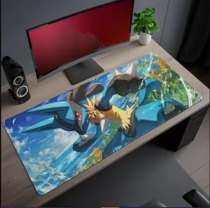 [3 Samples] Lucarioo Gaming Desk Mat, Dynamic Aura Sphere Mouse Pad, Desk Accessory Smooth Surface