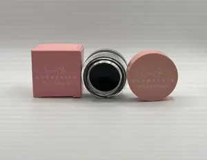 Cosmetics Black Brow Pomade Waterproof Makeup in Pink Container