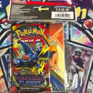 TCG Mini Portfolio for Pokemon Mega Evolution, Phantasmal Flames Collectibles
