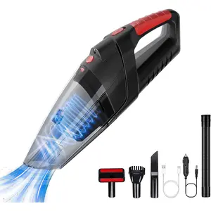 Handheld Vacuum Cleaner, Cordless Vacuum Cleaner, 6.5KPA Super  Suction Cleaner, Rechargeable Portable Hand Vacuum,with LED, HEPA Filter, for Home &  (Black)