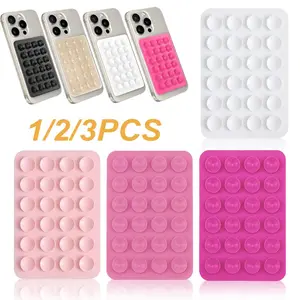 Silicone Suction Phone Case Adhesive Mount, Strong Grip Holder for Selfies and Tiktok Videos, Hands-Free Sticky Phone Grip for iPhone and Android