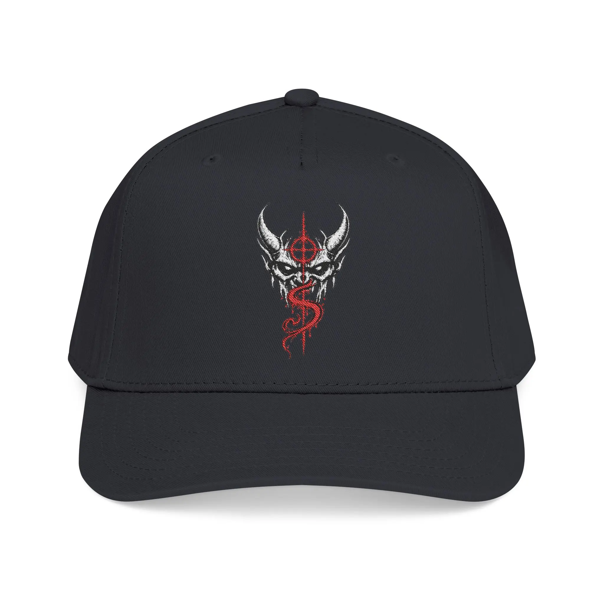 Gothic Baseball Cap | Scarto Logo Red Black Devil Emblem