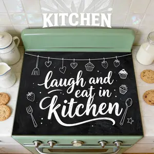 1pc Stove Protector Mat, Rubber Stove Protector Mat Non Slip, Heat Resistant, Cover for Electric Glass Stoves, Anti Scratch, Multi Functional for Flat Top Ovens, Dryers, Kitchen Decoration, Kitchenware