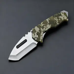 3Cr13 Satin Finish Fixed Blade | Camo G10 Handle | Outdoor Utility Tool