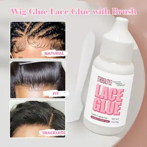 37ML Lace Wig Glue Waterproof Adhesive, Water-Based Formula, Gentle Non-Irritating, Fast Drying, Secure Hold for Wigs, Unisex, Hair Lace Glue