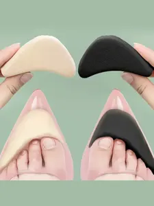 Women's High Heel Shoe Toe Caps, 2 Pairs Sponge Insole, Foot Protection Padding, Adjustable Size, Casual Style, All Seasons, Cushioned Insoles
