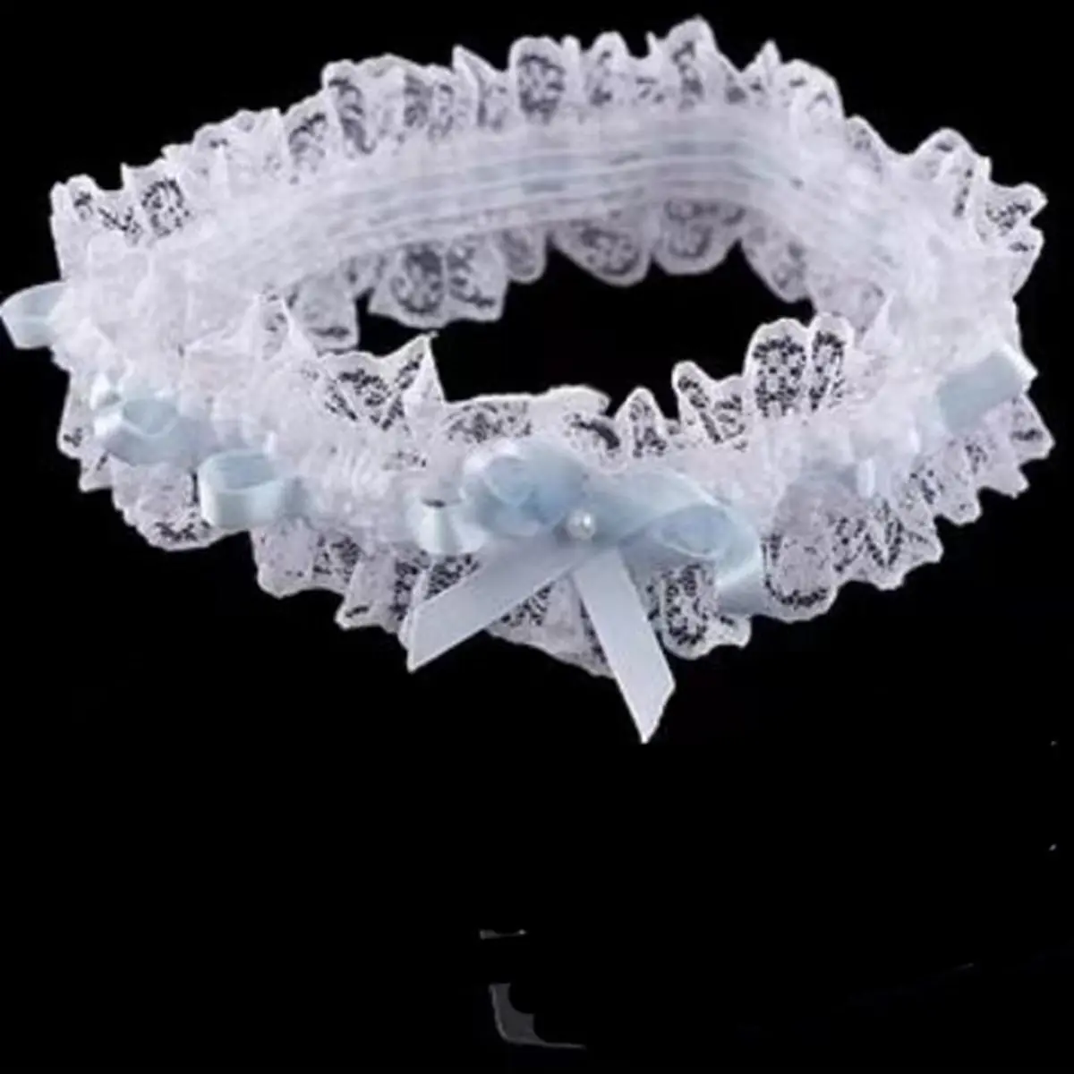 Lace Mesh Leg Ring with Bow Decor, 1 Count Wedding Garter, Bride, Fashionable Chic Sexy Elegance Bridal Party Accessories, Creative Party Decoration Supplies, Valentine's Day Gift Idea