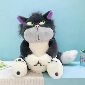 Angry Cat  Cute CatCreative Cartoon Lucifer Funny Cat Plush Toy Doll，cute girly gifts,plushies
