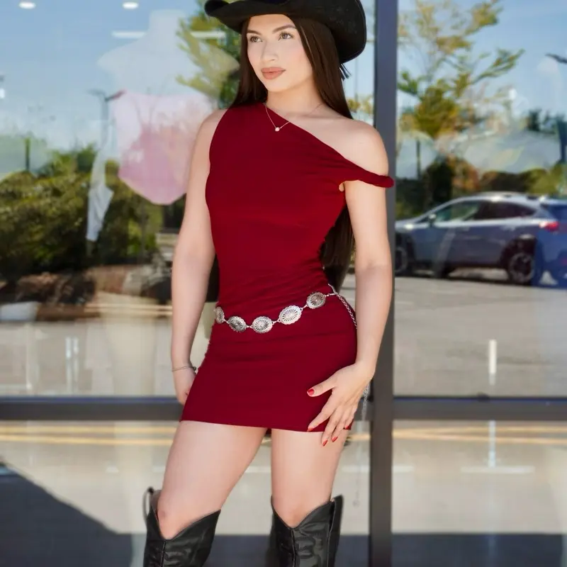 Off shoulder mini dress