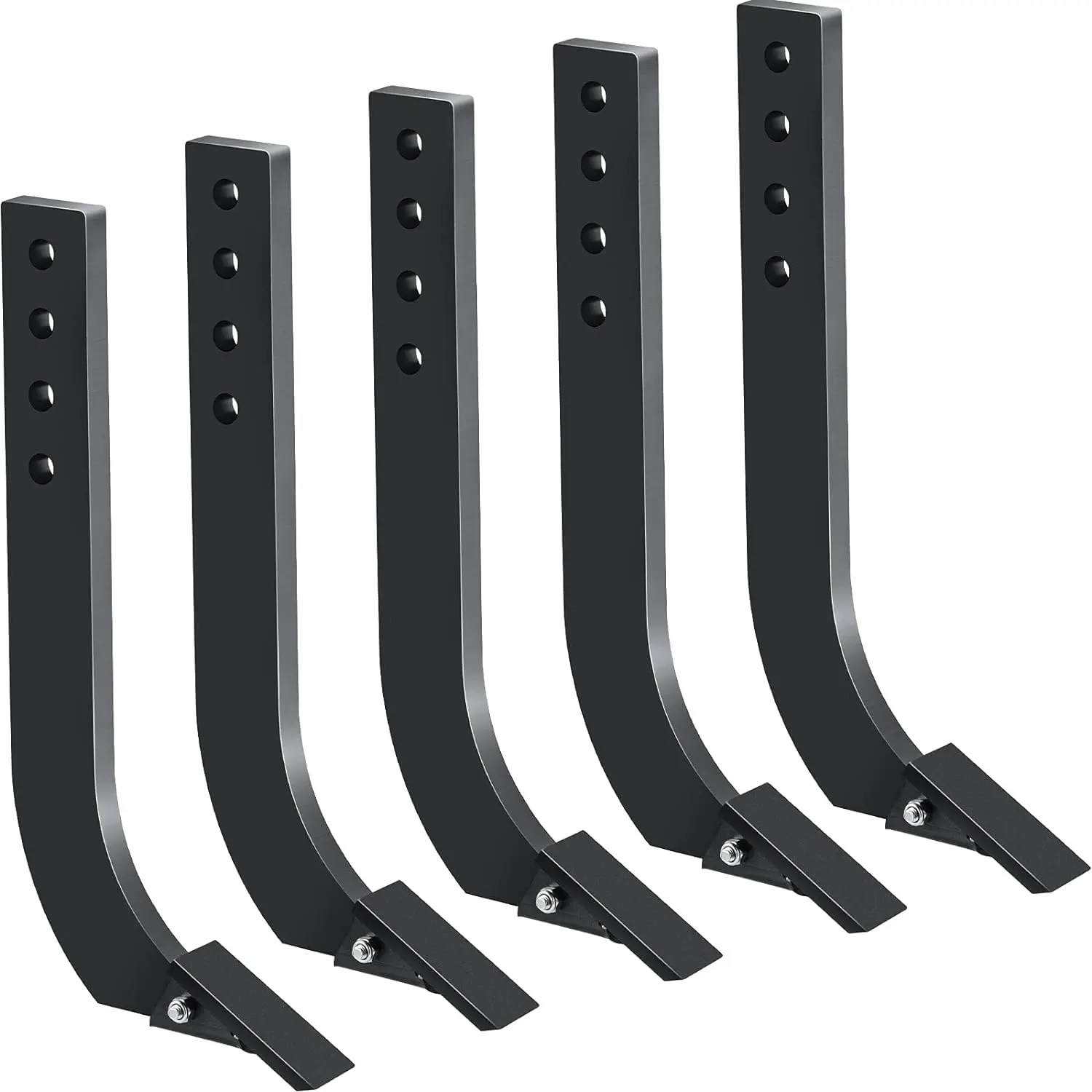 GARVEE Heavy-Duty Steel Tractor Box Blade Tool - 18" Adjustable Ripper Shanks, Anti-Rust Coating, Easy Assembly, Depth Adjustment, Replaceable & Removable Plow Teeth, Fits Various Tractor Models for Tillage