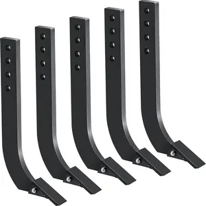 GARVEE Heavy-Duty GARVEE Box Blade for Tractors with 18" Adjustable Ripper Shanks, Anti-Rust Coating, and Simple Assembly for Effective Digging, Plowing, and Grass Leveling with Depth Adjustment Options.