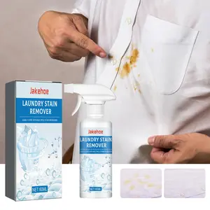 Jakehoe Laundry Stain Remover Spray - Instant Fix for Yellow Collars, Cuffs & Blood Stains