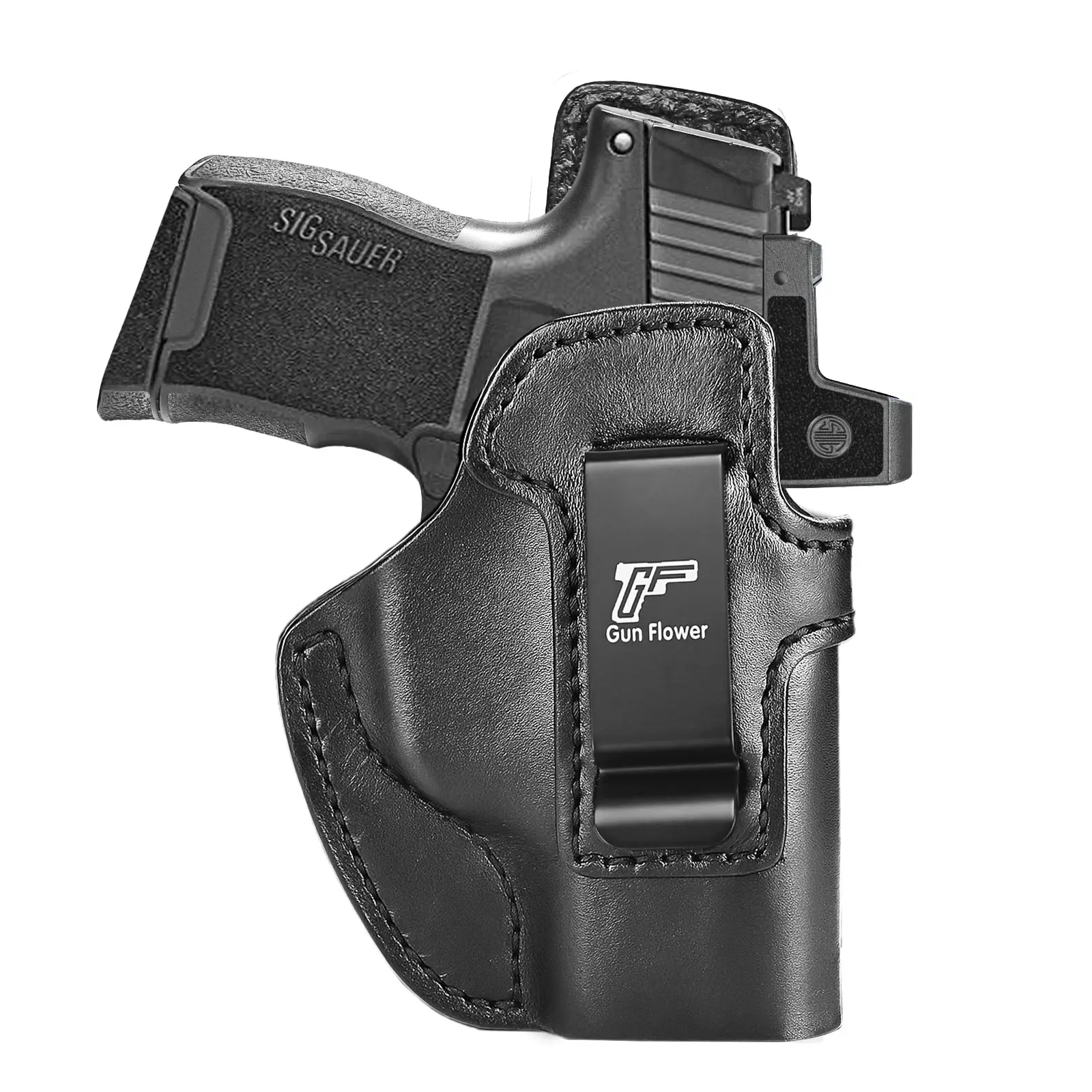 Handcrafted Leather IWB Holster for SIG Sauer P365 / P365X / P365 SAS / P365-380, Optic Ready, Inside Waistband Concealed Carry, Right-Handed, Black DealsforYouDays, Competition
