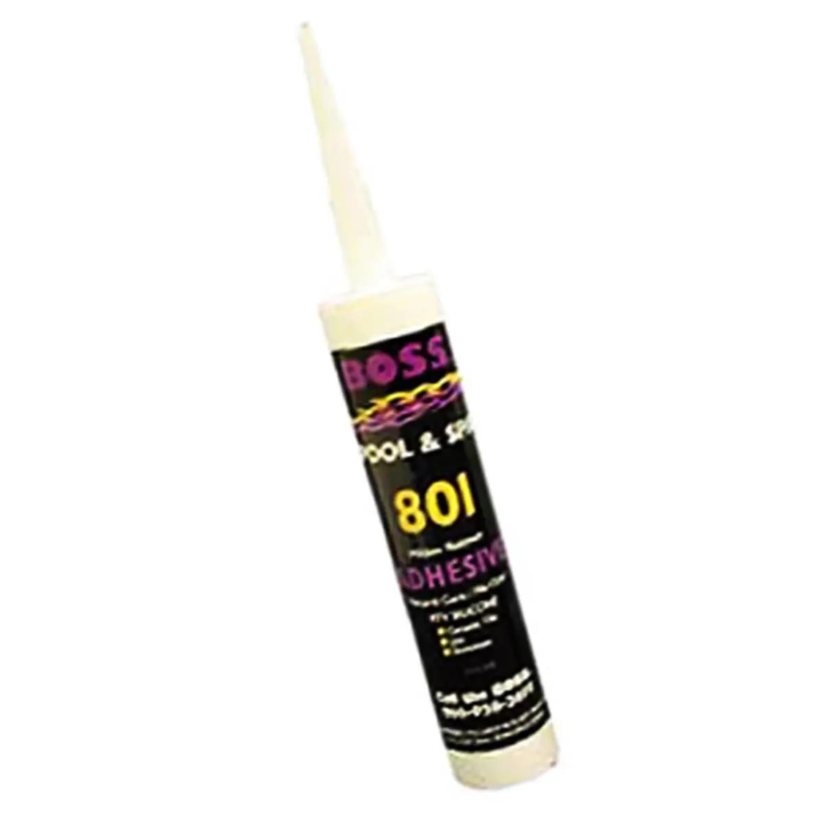 212 MAIN Accumetric 80100 Boss 10.3 Oz. Silicone Adhesive Cartridge, Strong Adhesion, Ideal for Tile Sealing