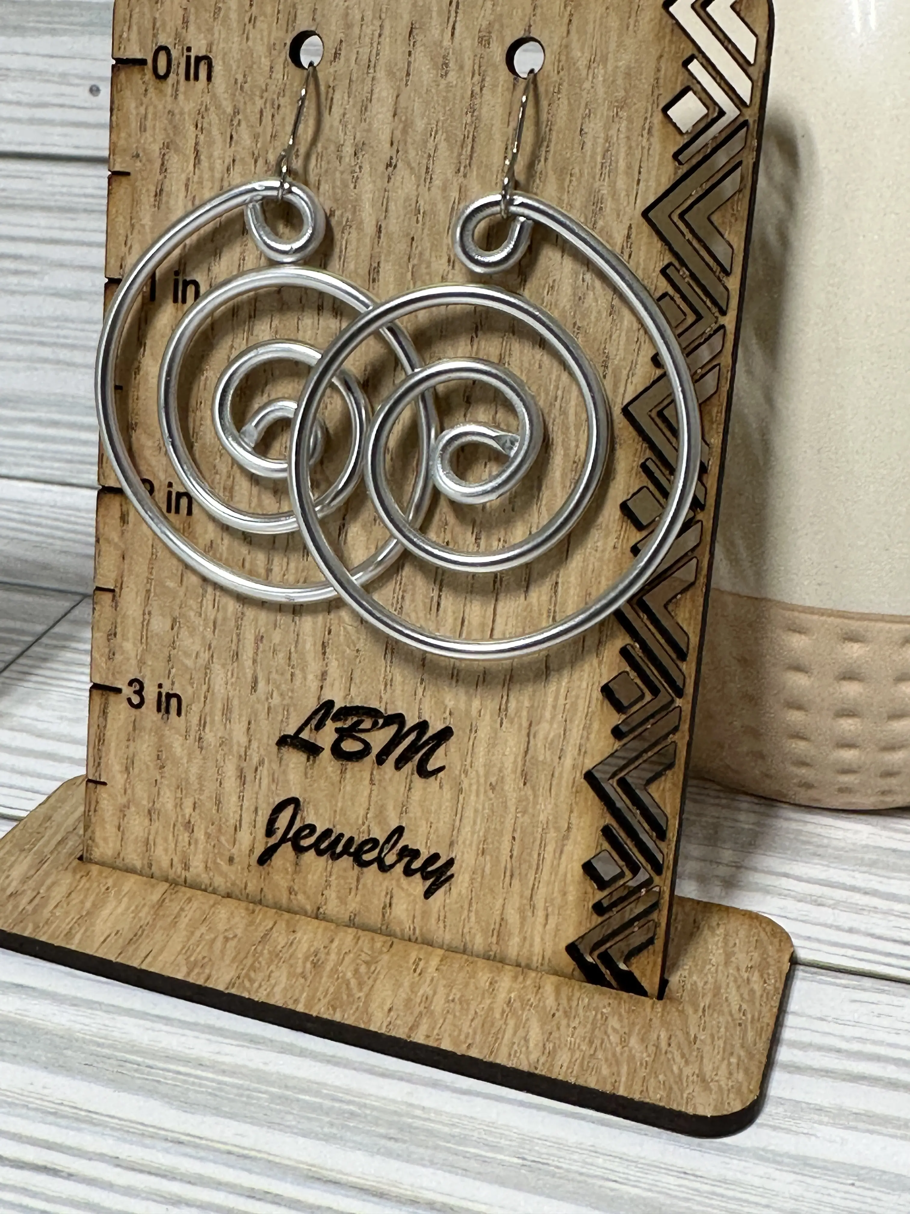 Spiral Wire Wrapped Earrings