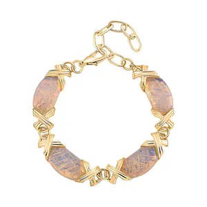 Opalite 65.00 ctw Molto Kiss Bracelet in Goldtone 68In Christmas Gifts