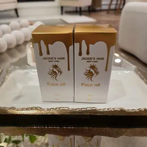 2x Face Oil Bundle - Jackie's Hair New York Radiance Boosting Velvety Botanical Elixir Serums Daily Lightweight Plant Vitamins Skin Repair Radiant 30ml Bottle