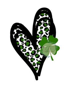 Heart shamrock