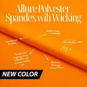 Allure Polyester Spandex with Wicking Fabric | Blue Moon Fabrics