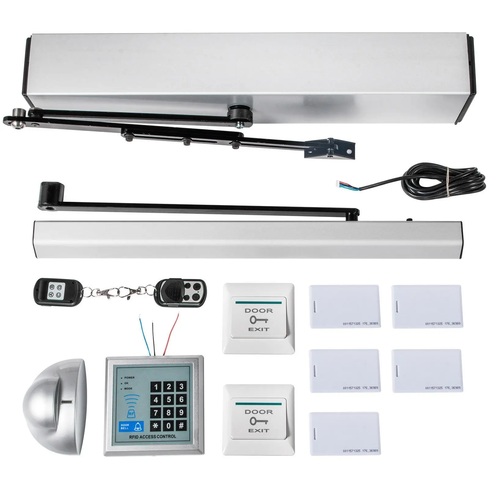 【SummerFinds】VEVOR Automatic Door Opener 110-240V,  , Handicap Door Opener 22 Lbs, 50 W Swing Door Opener, Automatic Swing Door Opener, 120 Degrees Adjustable Aluminum Alloy and Stainless Steel Electric Door Opener