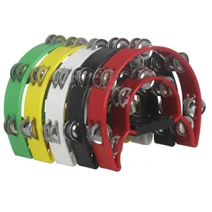 Double Row Tambourine, 1 Count Colorful Handheld Tambourine, Musical Instrument for KTV Party, Music Accessories for Kids & Adults