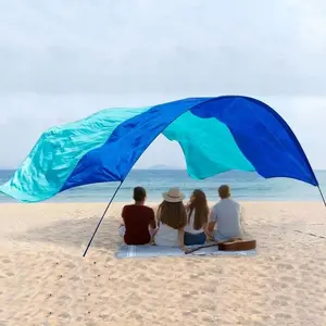 Waterproof Beach Canopy Tent | 3x5m Sun Shade Shelter | 3-4 Person | Royal Blue