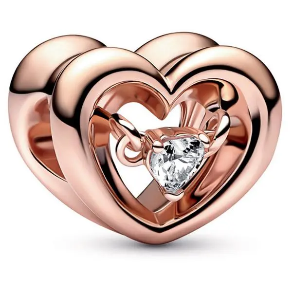 Pandora Radiant Heart & Floating Stone Charm 782493C01