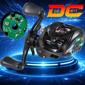 Sougayilang DC Baitcasting Fishing Reel Ultralight 4+1BB  7.2:1 Gear Ratio Baitcaster Reel Smooth and Sensitive, Fishing Reel for Freshwater Saltwater Fishing