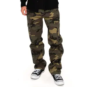 VICTORIOUS Baggy Fit Cargo Camo Pants  Cotton Menswear Pocket Man Trouser Camouflage
