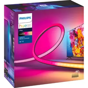 PHILIPS Hue Play Gradient Lightstrip for 65" TV Smart LED Lighting Solution with Enhanced Viewing Experience & Gradient Effect for Modern Homes