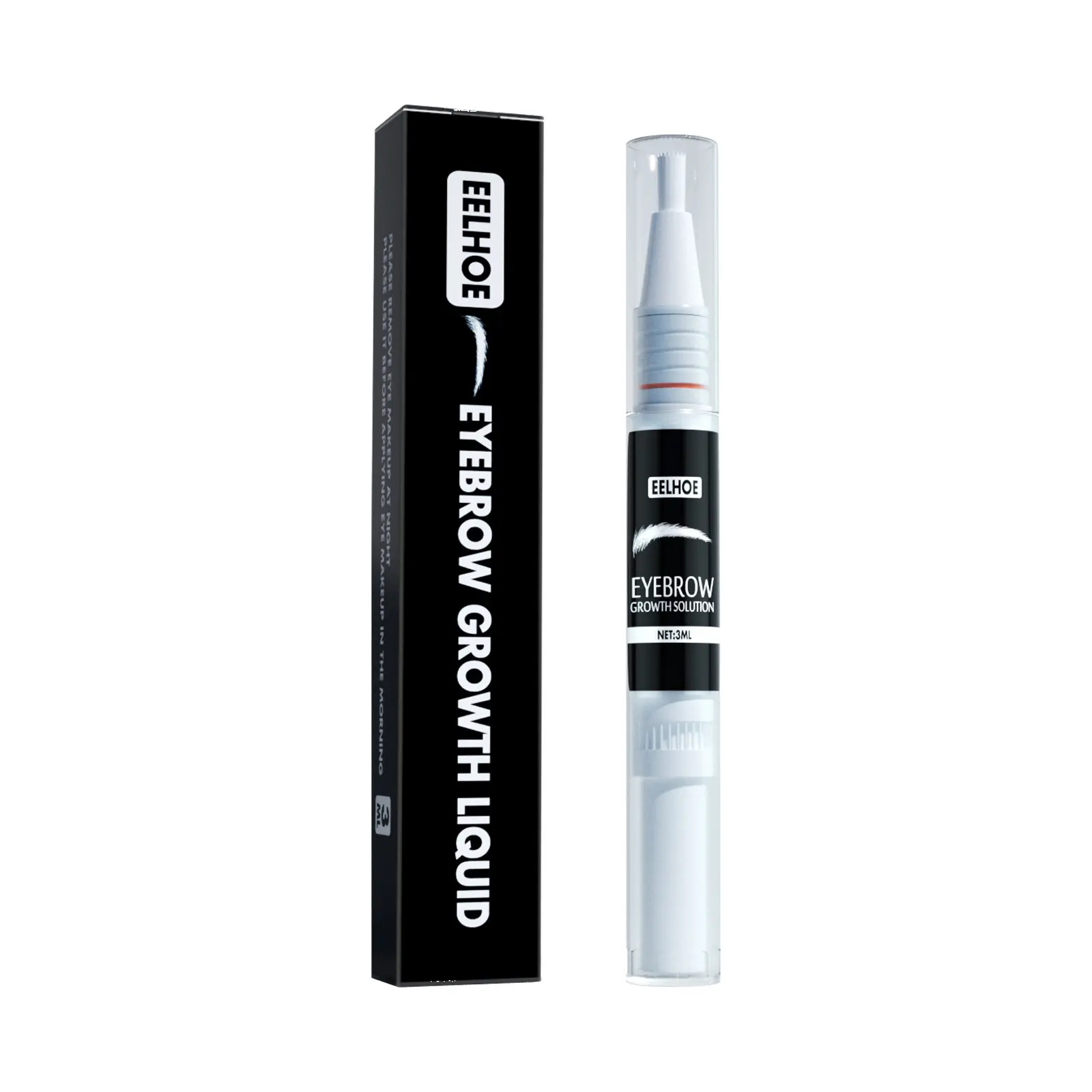 EELHOE Eyebrow Pencil Growth Liquid, Bushy Natural Brows Brows Repair And Moisturize Long And Delicate Eyebrows Beautiful Nutrient Solution Makeup Glossy