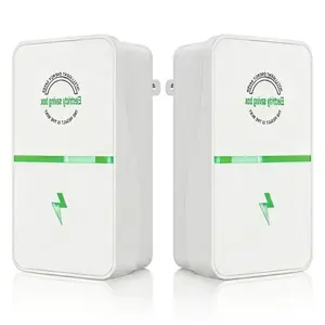 2/4PCS Power Plug Pro Energy Saver 2026 Updated Stop Watt Smart Power Factor Saver Plug-In Voltage Stabilizer Surge Protector Flame Retardant Energy Saving Box for Home AC Refrigerator Office Appliances