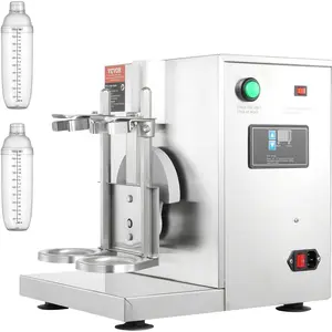 Spring new arrivals Milk Tea Shaking Machine, Electric Double Frame Milk Tea Shaker, 0-180s Adjustable Milk Shake Mixer Machine with Double 1000 ML PC Cups for Bubble Tea, Boba Tea, Juice, Coffee, Milk, Wine