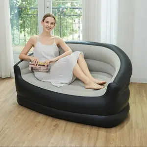 Inflatable Sofa, Portable Air Mattress, Foldable Camping Inflatable Recliner, Outdoor Camping Air Sofa, Inflatable Sofa Bed for Outdoor Camping, Modern Sleeper Sofa, Convertible Sleeper Couch