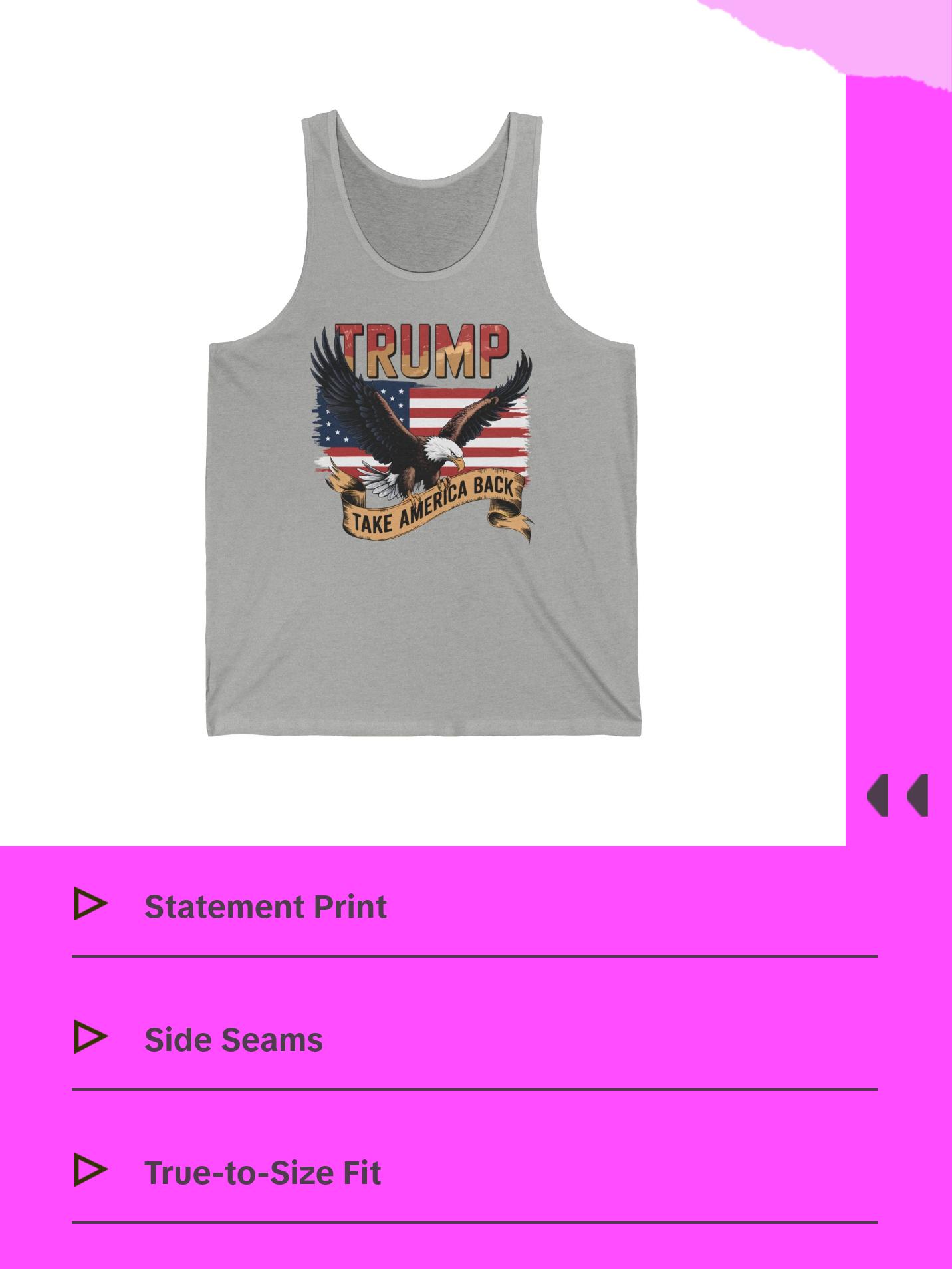 Trump Eagle - Unisex Jersey Tank