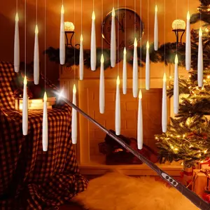 Harry Potter Floating Candle Magic Wand Candle Halloween Christmas Decoration Window Candle, Perfect for Home Decor & Festive Atmosphere, Light Decoration