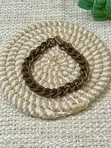 Vintage Handmade Copper Chain Bracelet