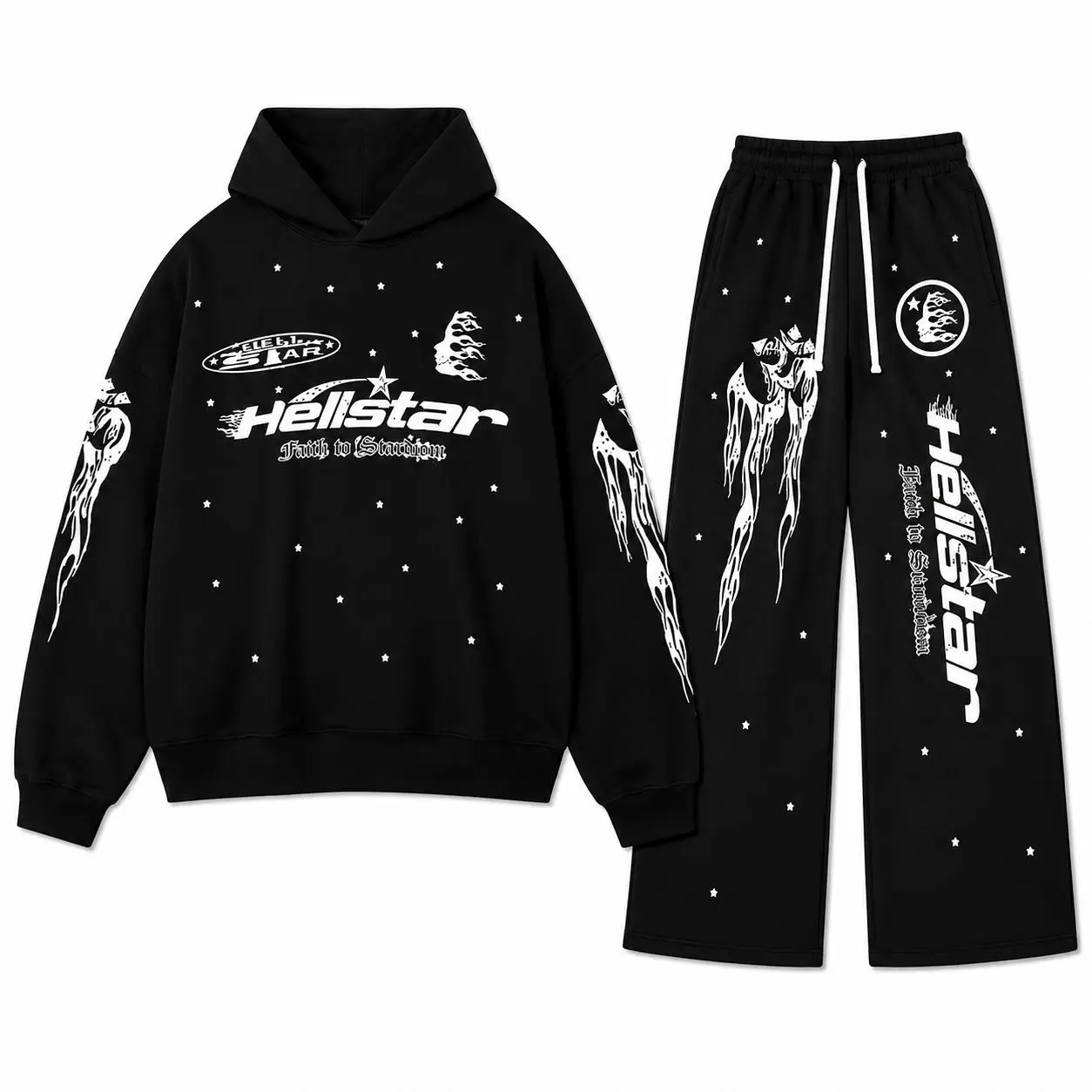 Hell-star Fashion Hoodie Sweatpants 2026 – Unisex Oversized Graphic Hoodie, Long Sleeve Lightweight Breathable Streetwear Jacket, Casual Sportswear, Adult Sizes S–5XL
