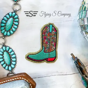 Floral Boot  Patch (Patch ONLY)