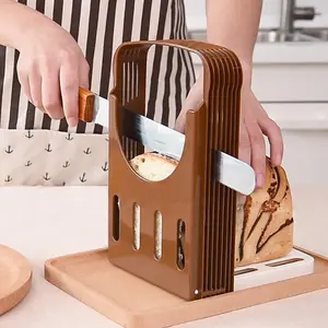 Foldable Bread Slicer, Toast Cutter Divider, Kitchen Baking Tool, Adjustable Cutting Rack, Ideal for Home & Commercial Use