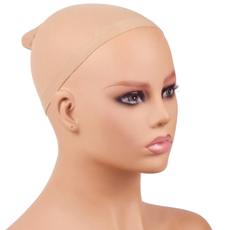 Invisible Wig Cap Light Brown Wig Cap for Lace Frontal Wigs Women's Hair Extensions Tape