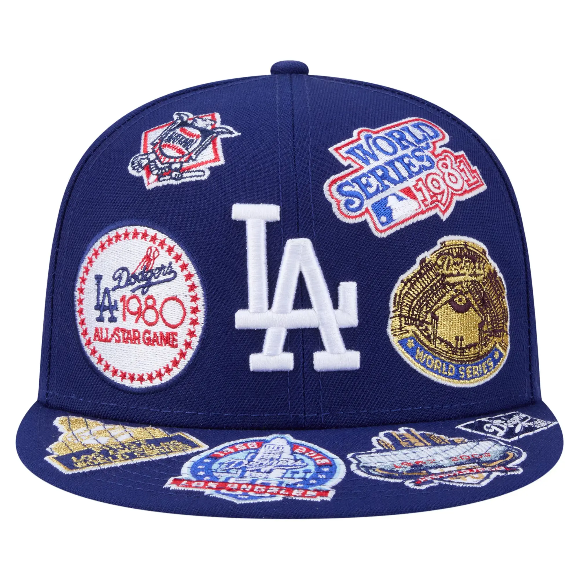Hot 2026 Los Angeles Dodgers New Era Royal All Over 59FIFTY Fitted Hat
