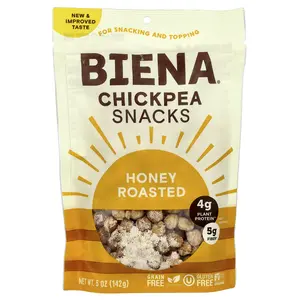 BIENA Chickpea Snacks, Honey Roasted, 5 oz (142 g)