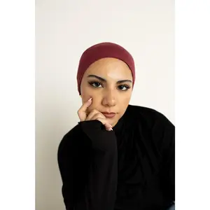 Jersey Under Scarf Tube Cap - Deep Maroon