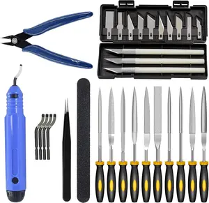1Set 3D Printing Tool Kit | Deburring Tool & HSS Blades for Cleaning, Finishing, Metal, Aluminum, Plastic Pipes Post-Printing Maintenance Set