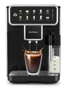 Automatic Espresso Machine Coffee Maker 12 Cup with Grinder Cappuccino Latte Americano Machine with Milk Frother for Home/Office