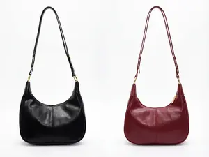 Women's Summer 2026 Designer Solid Color ZipperShoulder Purse - Trendy Hobo Dumpling Bag, Must-Havefor Daily & Fall Outfits crossbody bags Leather Satchel