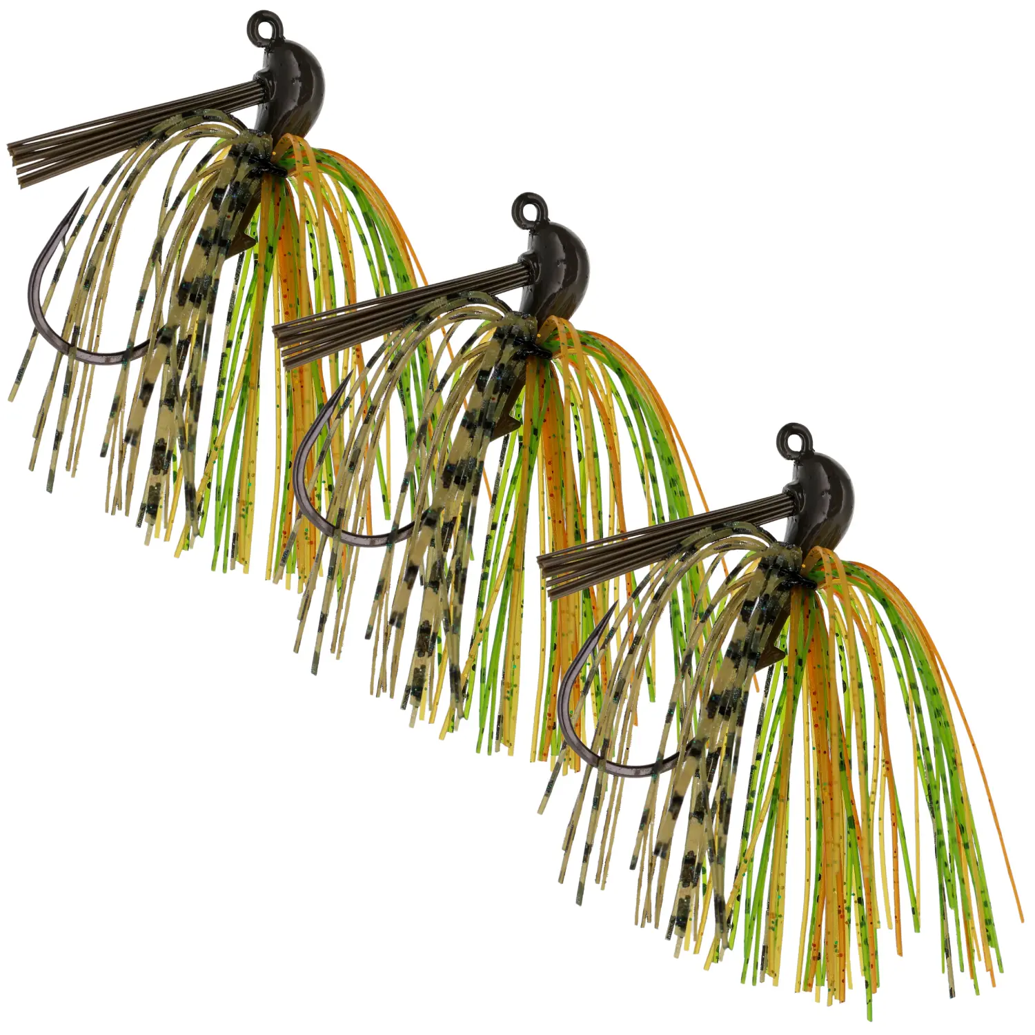 Reaction Tackle Flipping Jigs, Weedless Jig Head Lures for Bass Fishing with Lifelike Silicone Skirt, Heavy Duty Hooks for Pitching Heavy Cover, 3-6 Pack, Fish Attractant Lures, Flipping Jig, Pitching Precise